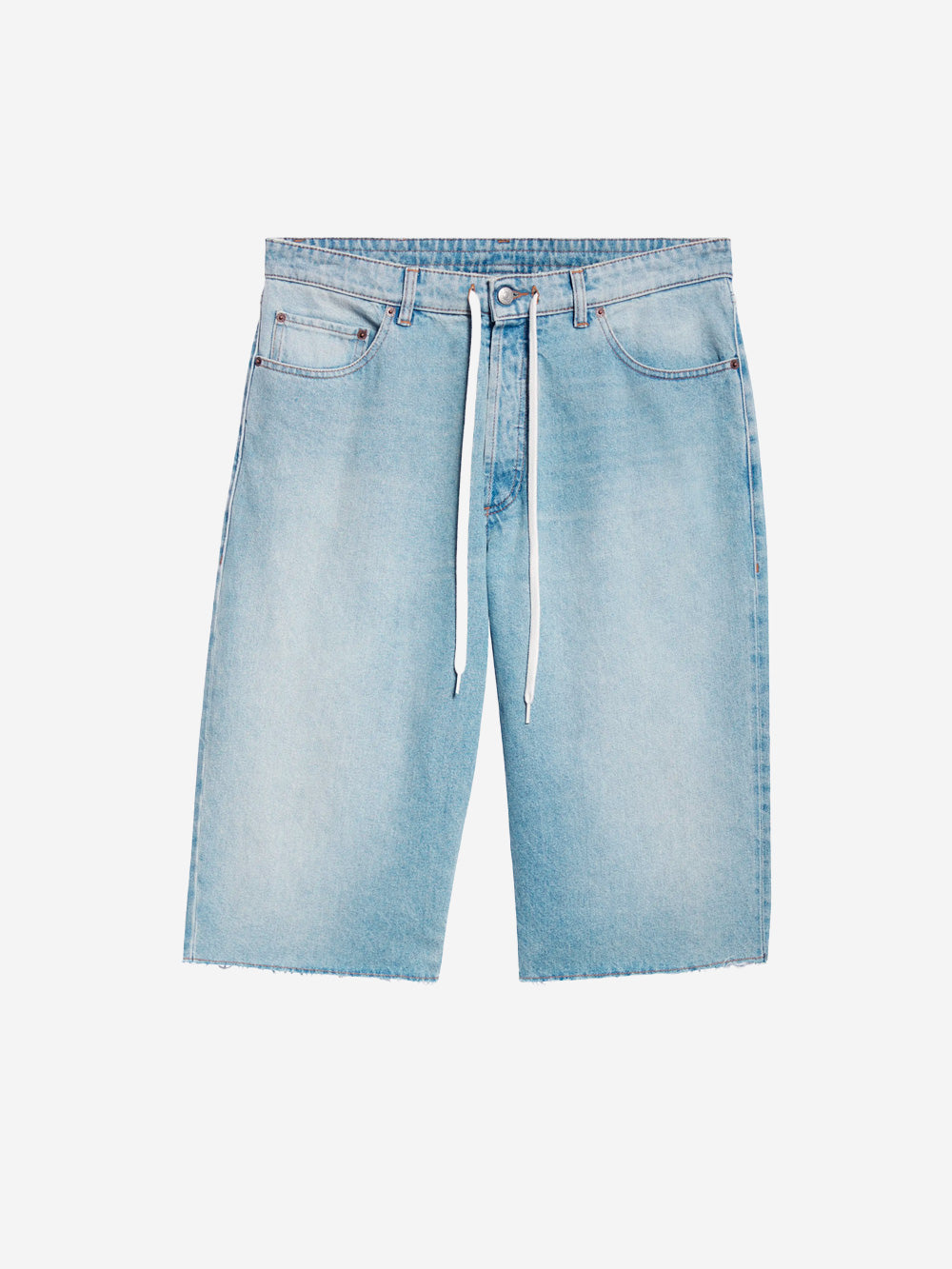 Short Jeans With Drawstring Waist Maison margiela – Гарантія оригінальності – боковий вид