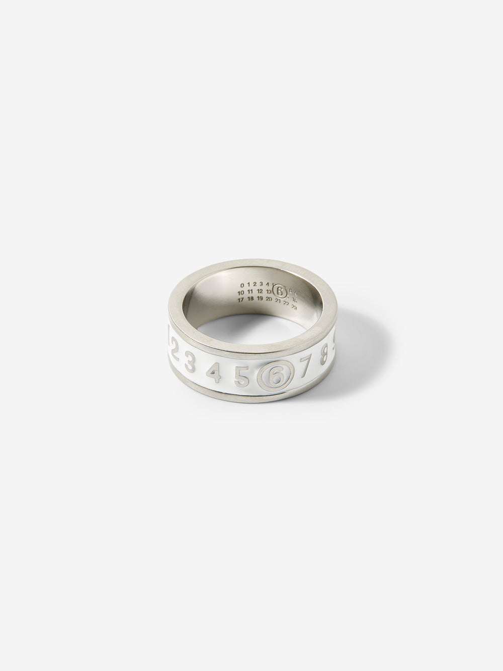 Triple Logo Numeric Silver Ring Maison margiela – Гарантія оригінальності – боковий вид