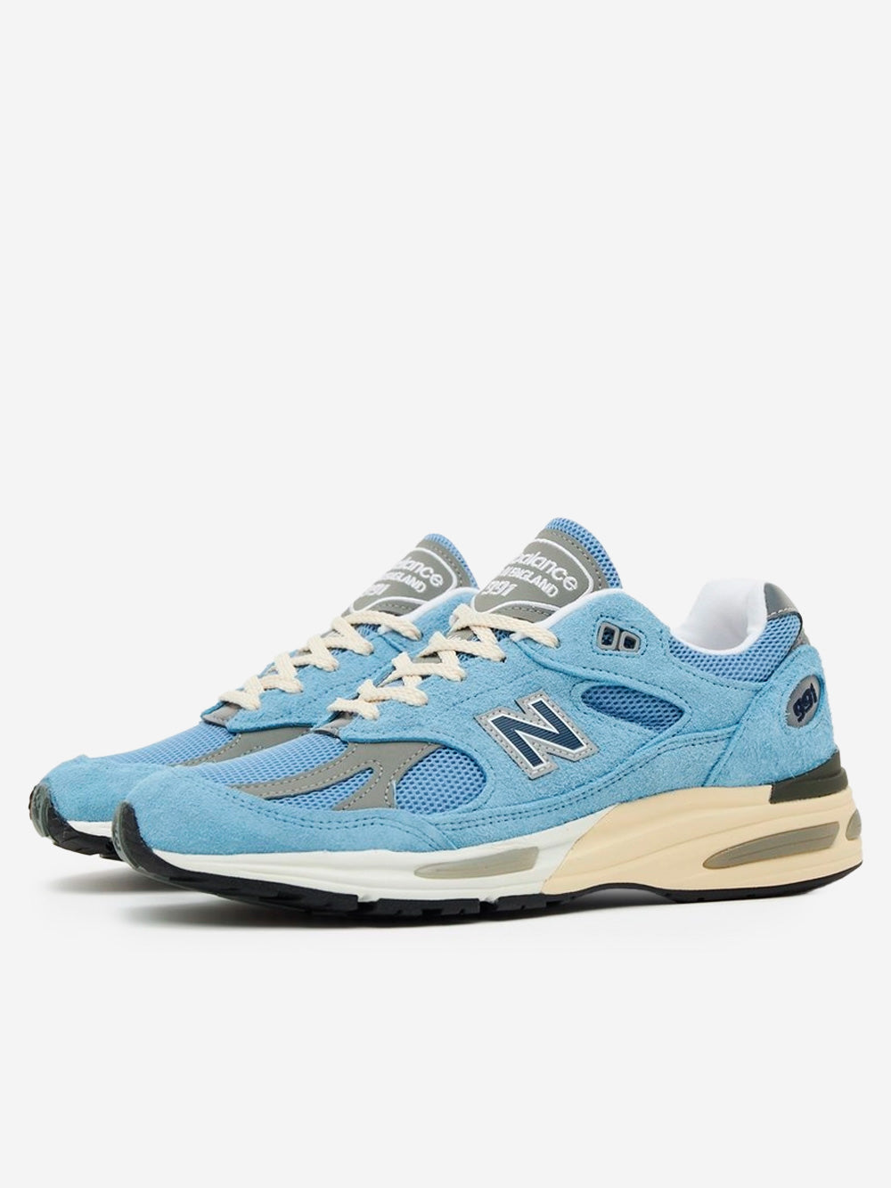 Made In Uk 991v2 Grounded Pastels Light Blue New balance оригінал – Купити в Україні – вид ззаду