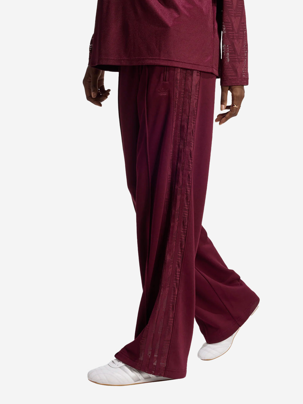 Оригінальна Maroon Firebird Sweatpants With Lace Adidas – детальний вид - ADIDAS