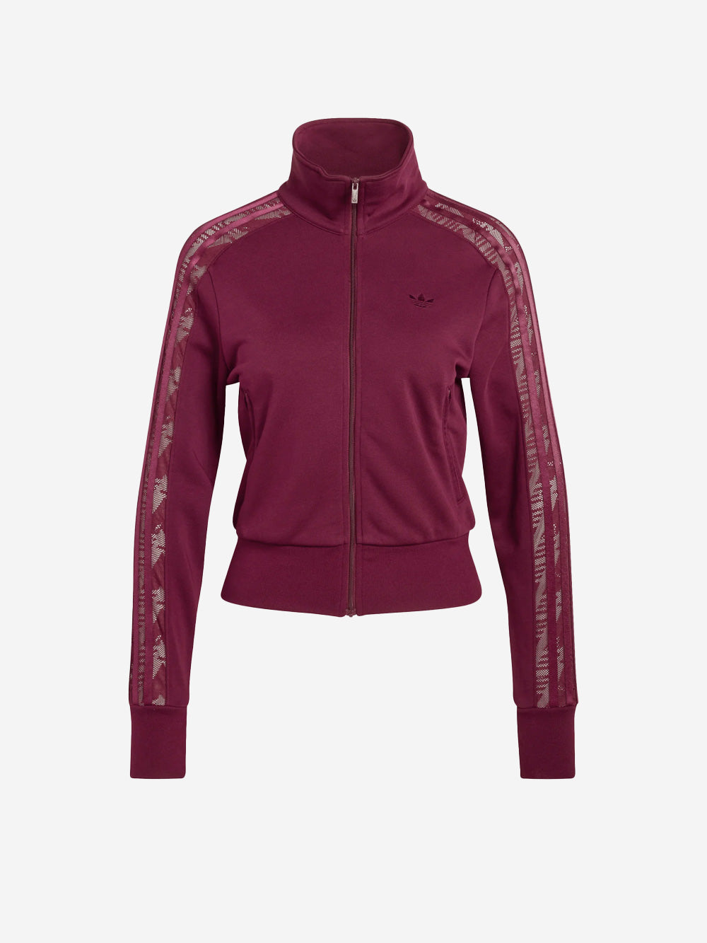 Оригінальна Burgundy Firebird Track Jacket With Lace Adidas – боковий вид