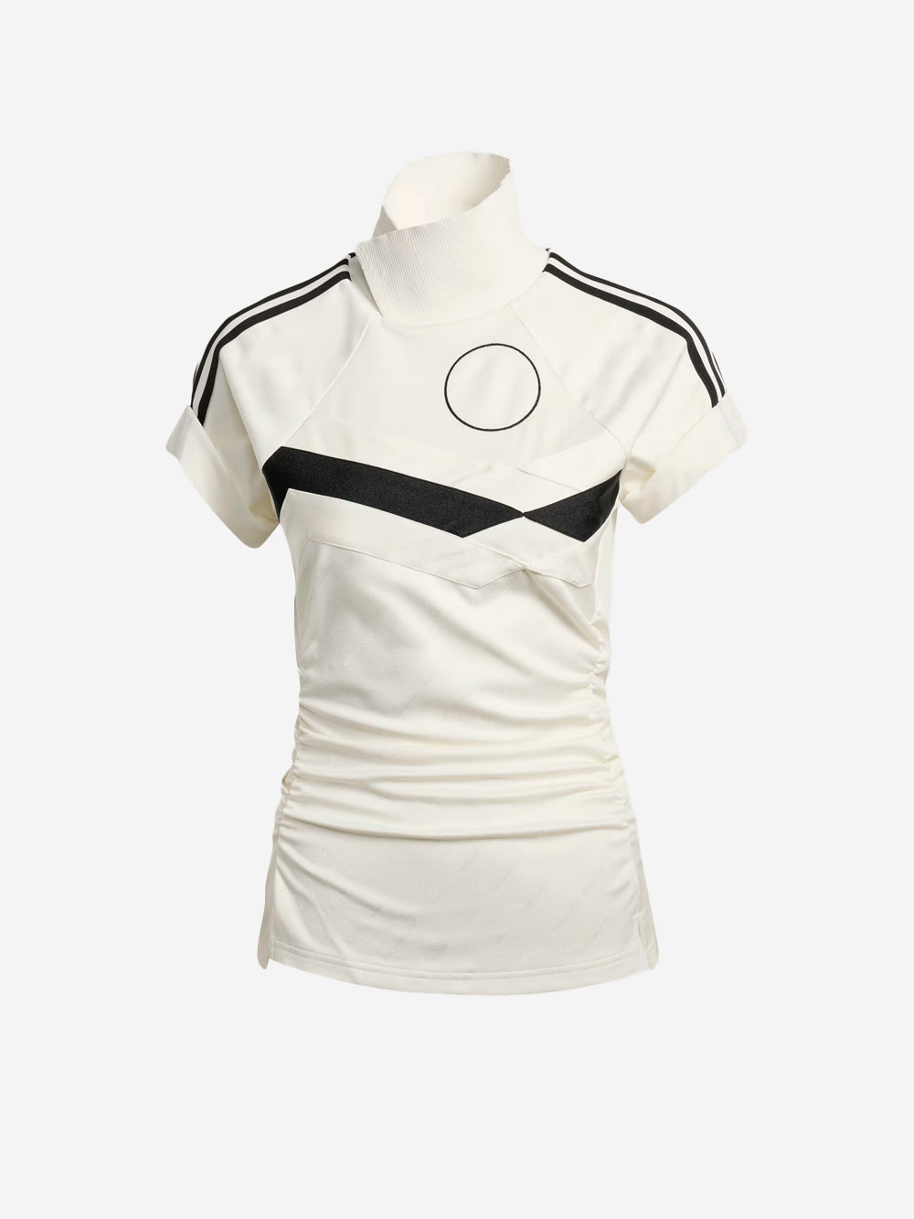 Deconstructed Jacquard Fabric Top With Collar Adidas оригінал – Купити в Україні – боковий вид - ADIDAS