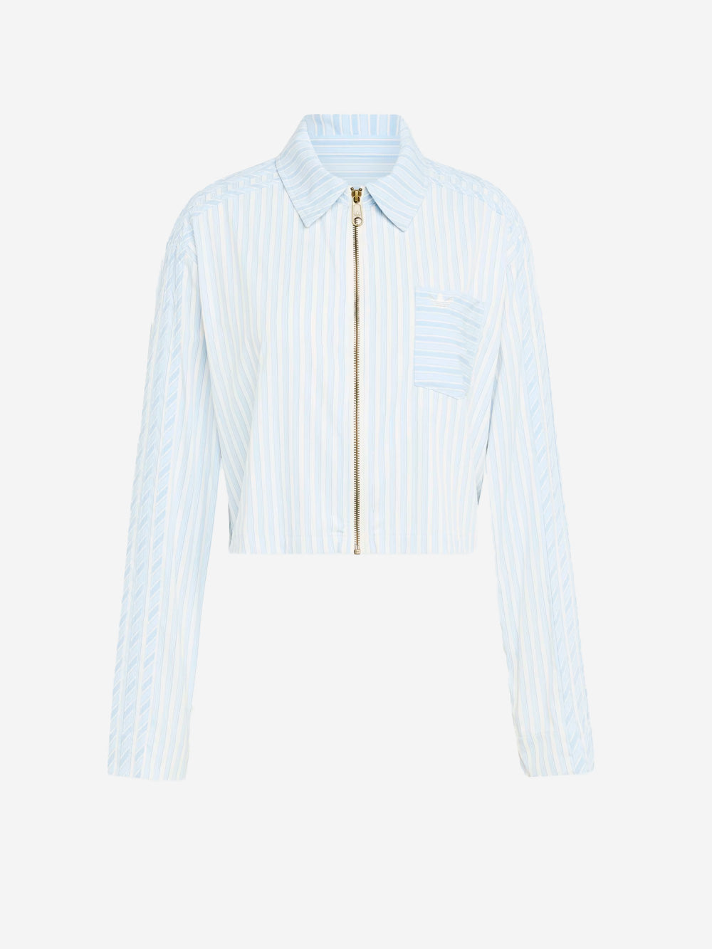 Poplin Collared And Zippered Shirt Adidas – Гарантія оригінальності – боковий вид - ADIDAS
