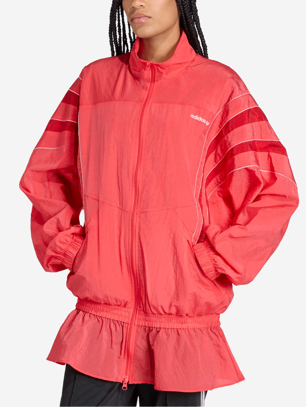 Red Santiago Oversized Track Jacket Adidas – Гарантія оригінальності – детальний вид - ADIDAS