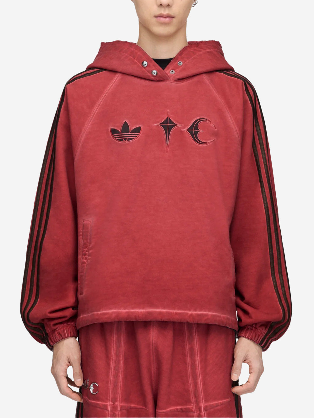 Red Sweat Hoodie X Thug Club Adidas оригінал – Купити в Україні – детальний вид - ADIDAS