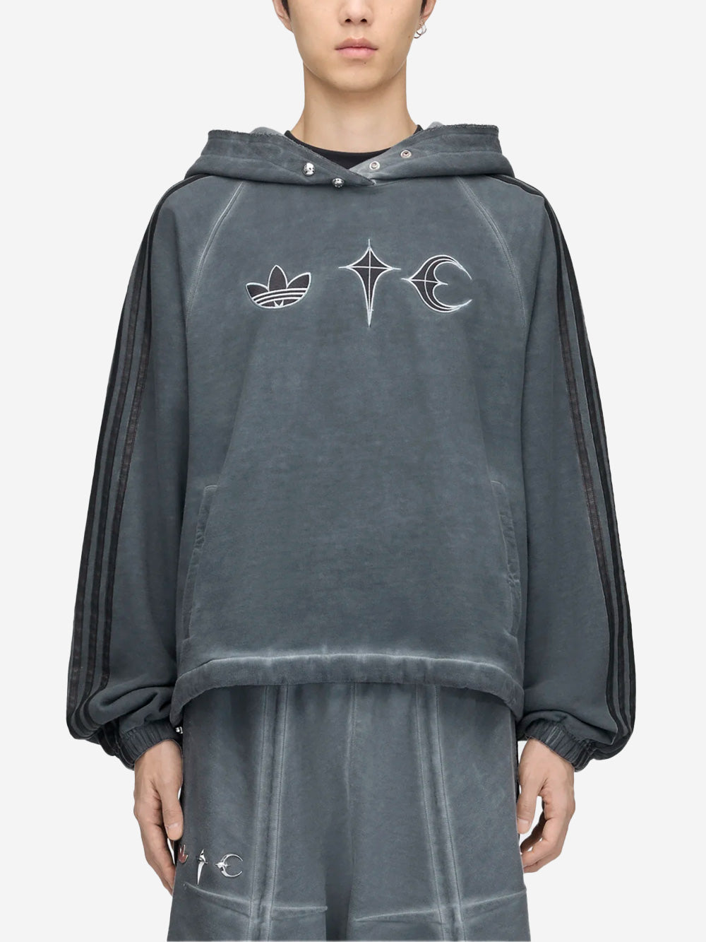 Black Sweat Hoodie X Thug Club Adidas оригінал – Купити в Україні – детальний вид