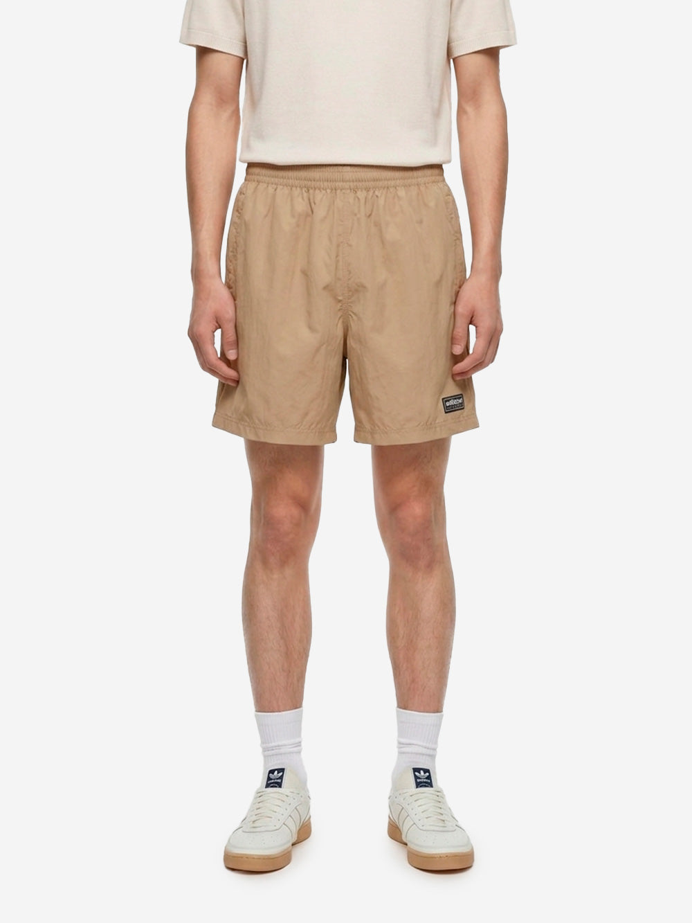 Beige Hudswell Spezial Shorts Adidas – Гарантія оригінальності – детальний вид - ADIDAS