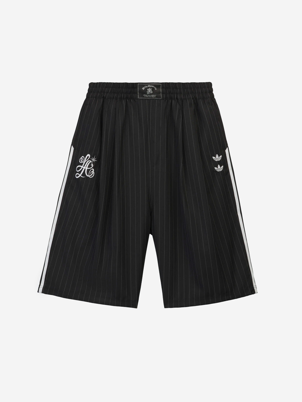 Оригінальна Pinstripe Wool-Blend Shorts X Willy Chavarria Adidas – боковий вид - ADIDAS