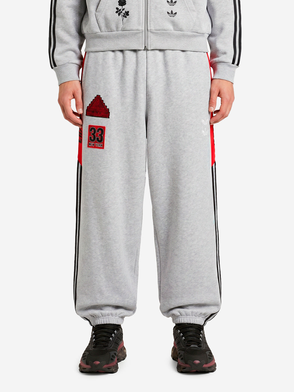 Gray Sweat Pants X Willy Chavarria Adidas – Гарантія оригінальності – детальний вид