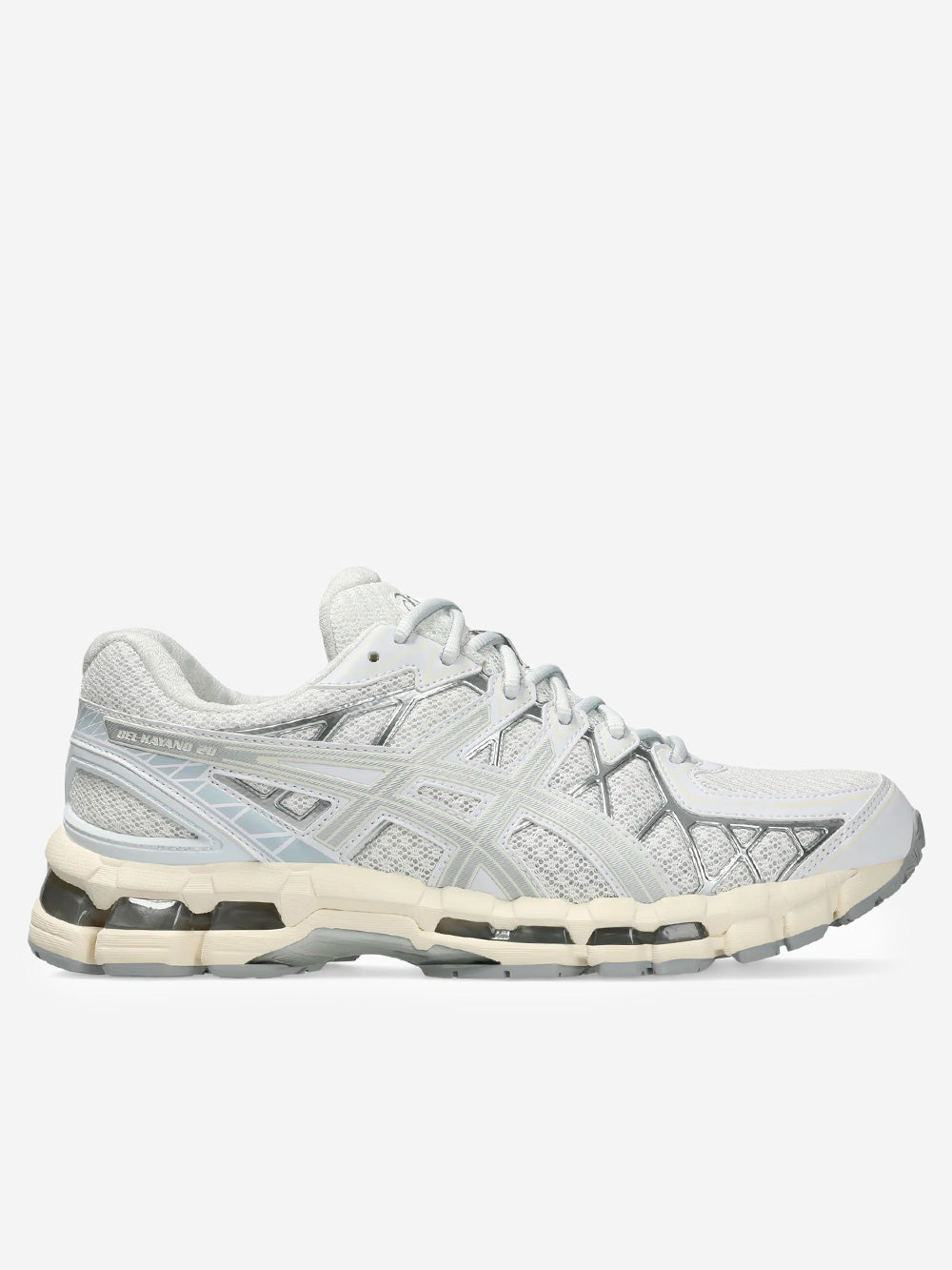 Оригінальна Gel Kayano 20 White Pure Silver Asics – боковий вид