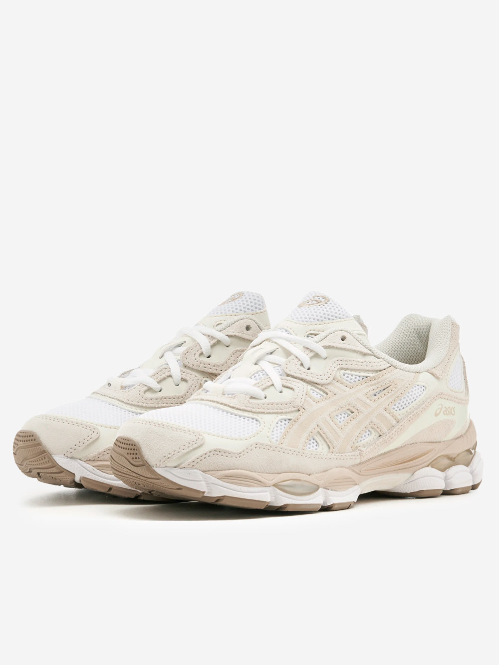 Оригінальна Gel-Nyc White And Gray Asics – вид ззаду