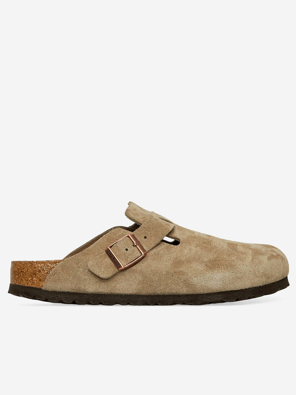 Оригінальна Boston Suede Taupe Birkenstock – боковий вид