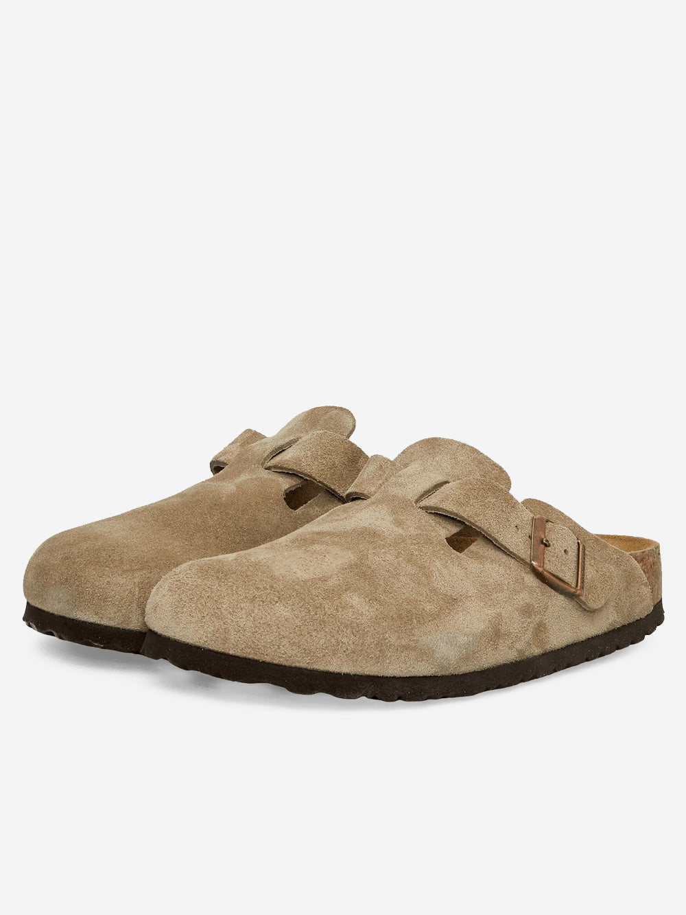 Оригінальна Boston Suede Taupe Birkenstock – вид ззаду - BIRKENSTOCK