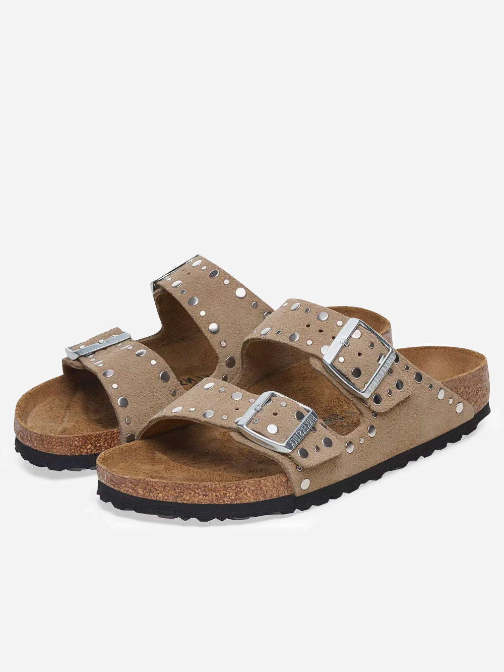 Оригінальна Arizona In Taupe Suede With Rivets Birkenstock – вид ззаду - BIRKENSTOCK