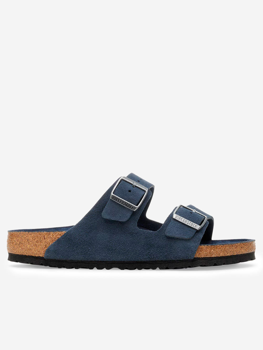 Оригінальна Arizona Soft Blue Footbed Birkenstock – боковий вид