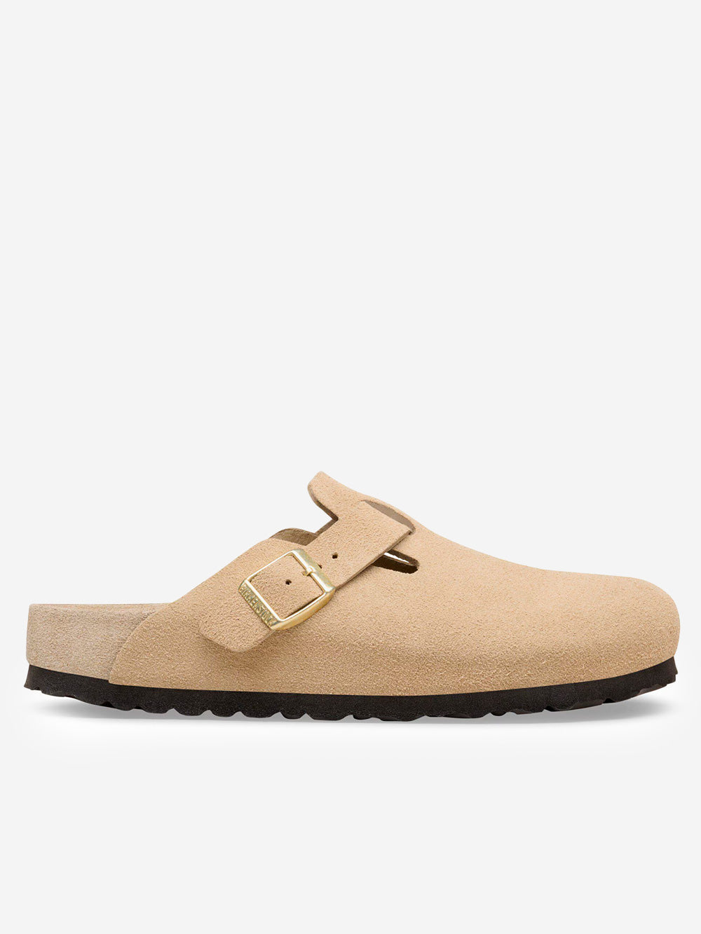 Boston Suede Exquisite Taupe Birkenstock – Гарантія оригінальності – боковий вид - BIRKENSTOCK