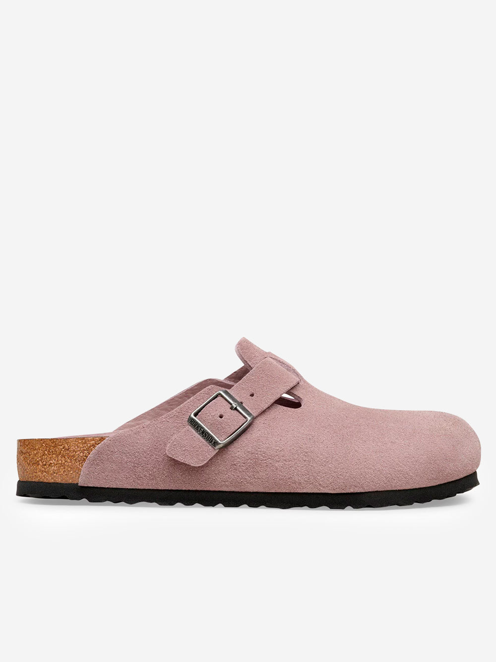 Boston Suede Faded Purple Soft Footbed Birkenstock оригінал – Купити в Україні – боковий вид - BIRKENSTOCK