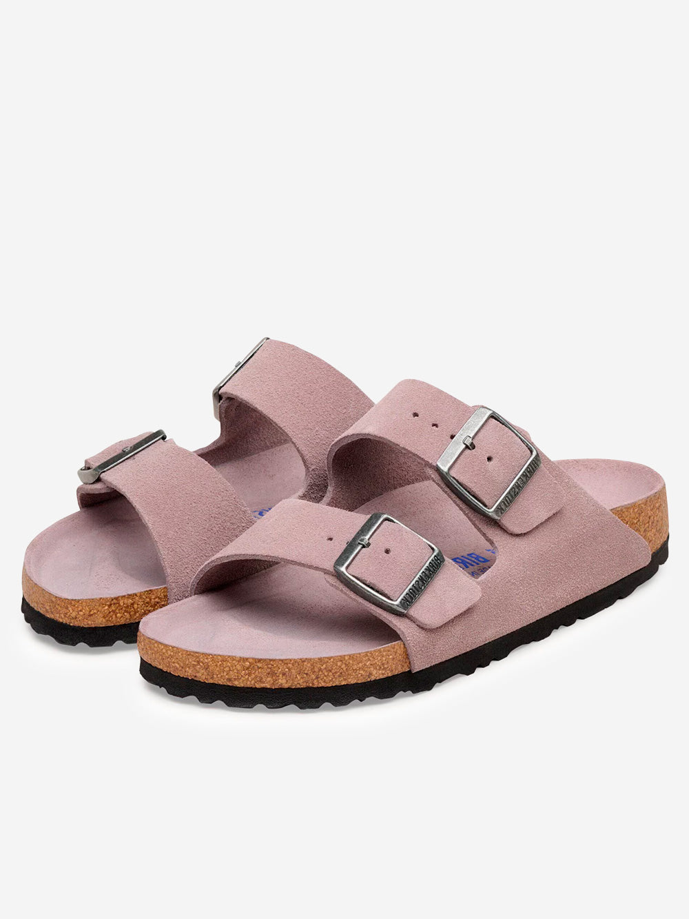 Arizona Suede Faded Purple Soft Footbed Birkenstock оригінал – Купити в Україні – вид ззаду - BIRKENSTOCK