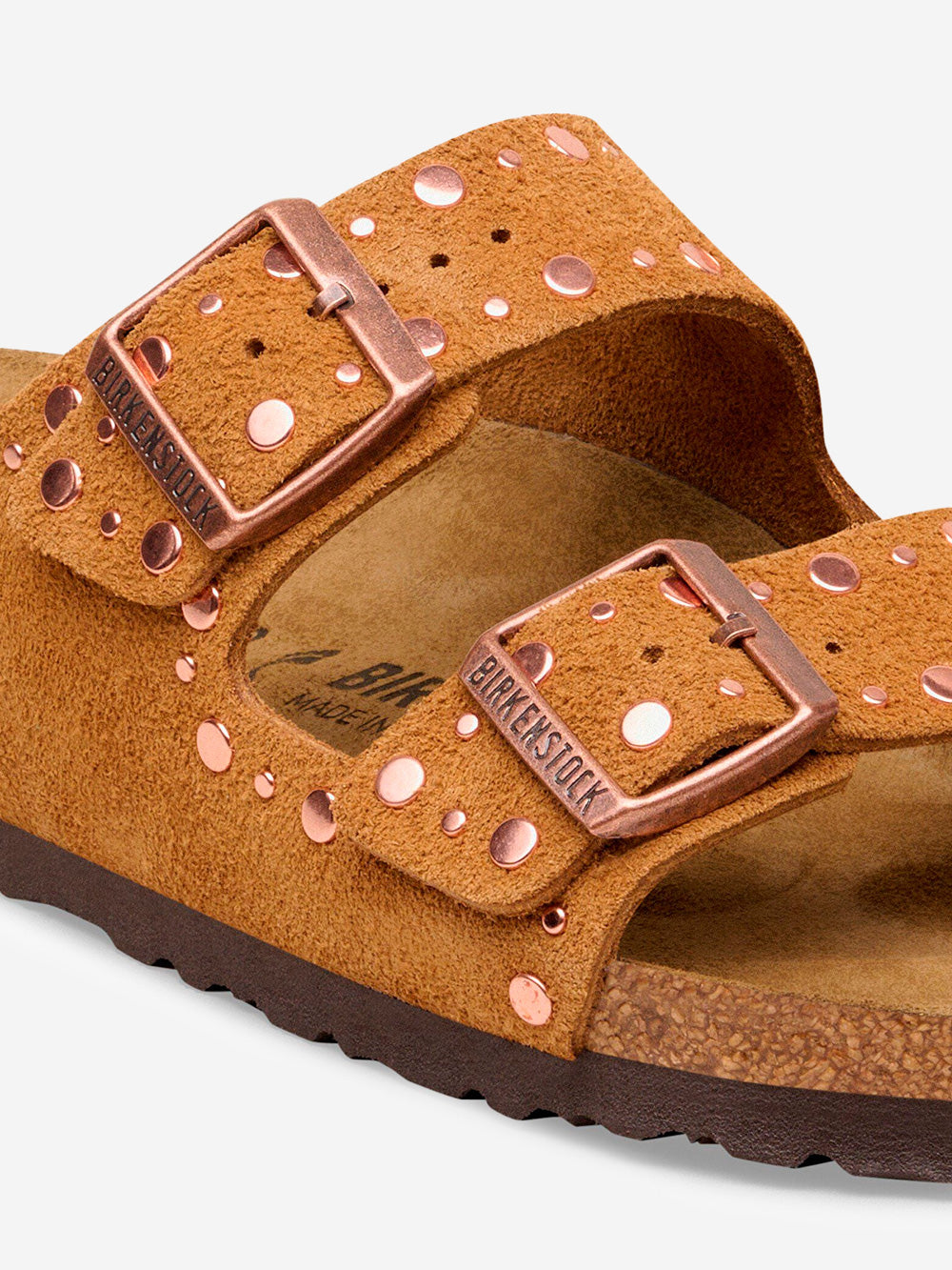 Arizona Rivet In Suede Mink Birkenstock – Гарантія оригінальності – детальний вид