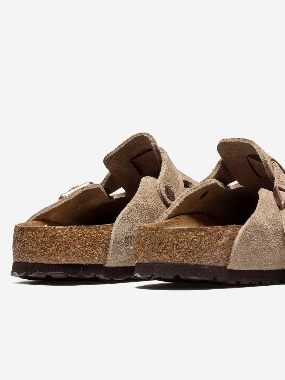 Boston Suede Taupe Soft Footbed Birkenstock – Гарантія оригінальності – збільшений вид