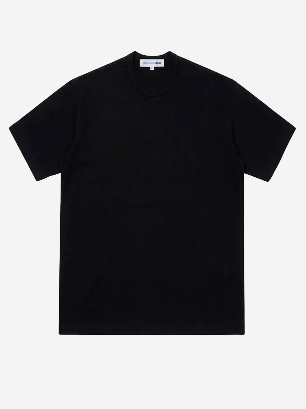 Black Cotton Jersey T-Shirt With Cdg Logo On The Back Comme des garcons – Гарантія оригінальності – боковий вид