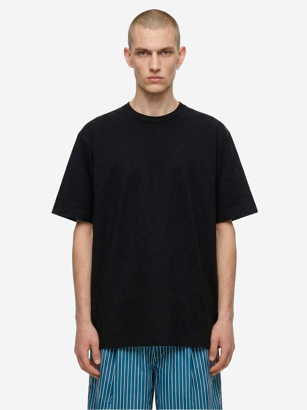 Black Cotton Jersey T-Shirt With Cdg Logo On The Back Comme des garcons – Гарантія оригінальності – детальний вид