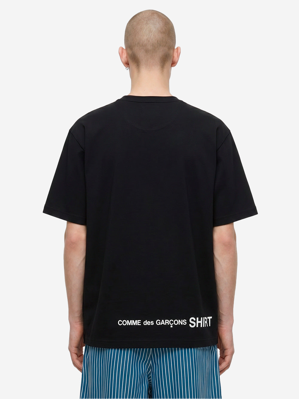 Black Cotton Jersey T-Shirt With Cdg Logo On The Back Comme des garcons – Гарантія оригінальності – збільшений вид