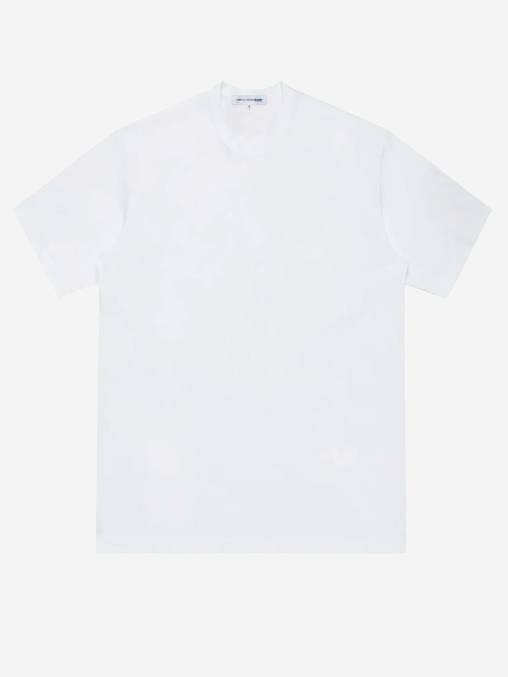 White Cotton Jersey T-Shirt With Cdg Logo On The Back Comme des garcons – Гарантія оригінальності – боковий вид