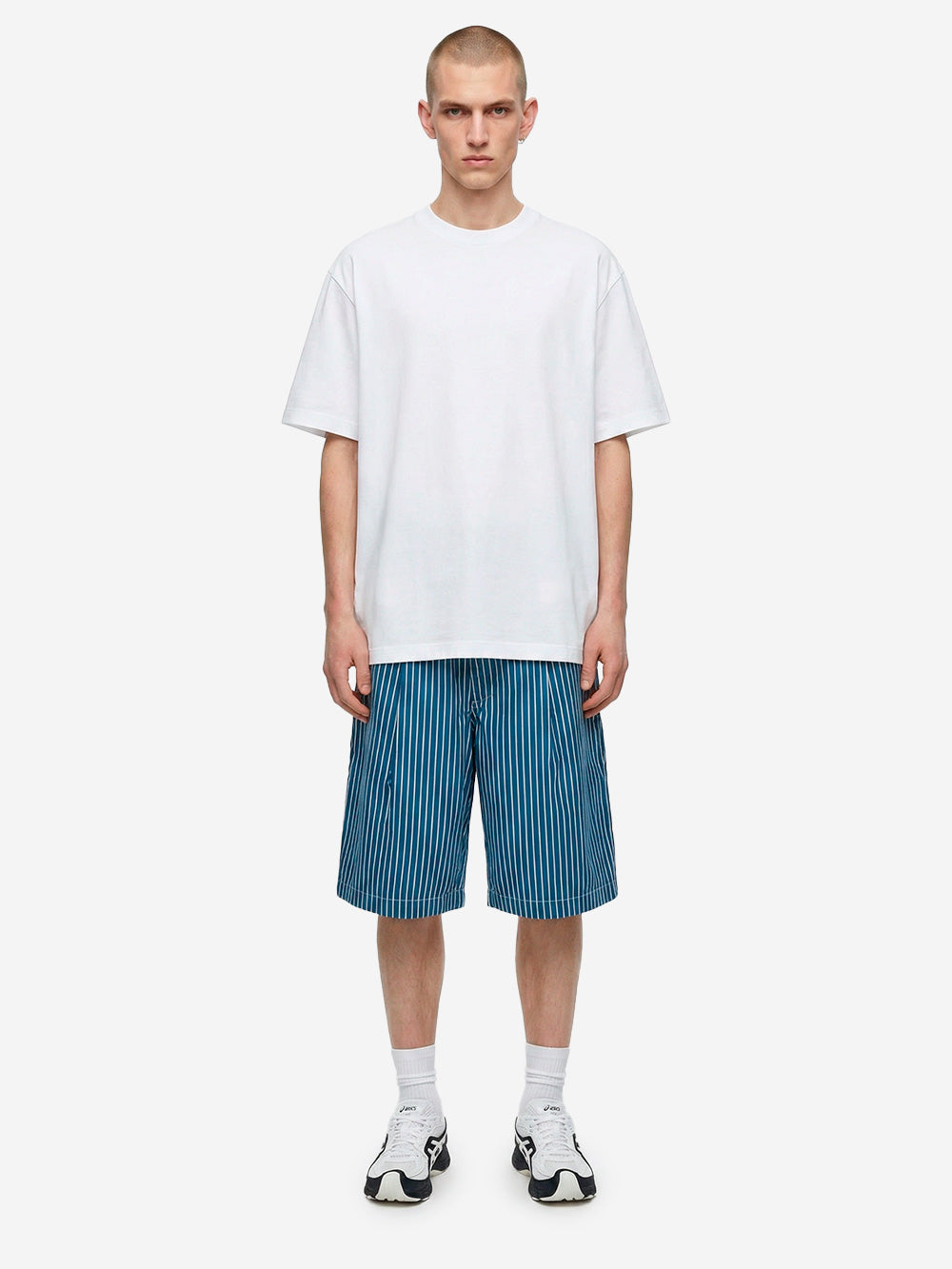 White Cotton Jersey T-Shirt With Cdg Logo On The Back Comme des garcons – Гарантія оригінальності – вид ззаду