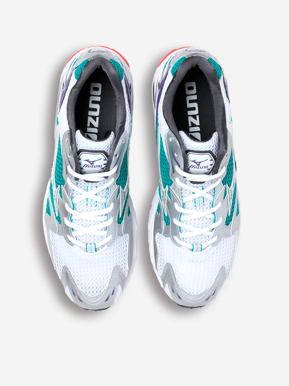 Sl Wave Rider 10 White And Silver With Teal Blue Mizuno оригінал – Купити в Україні – вид 6