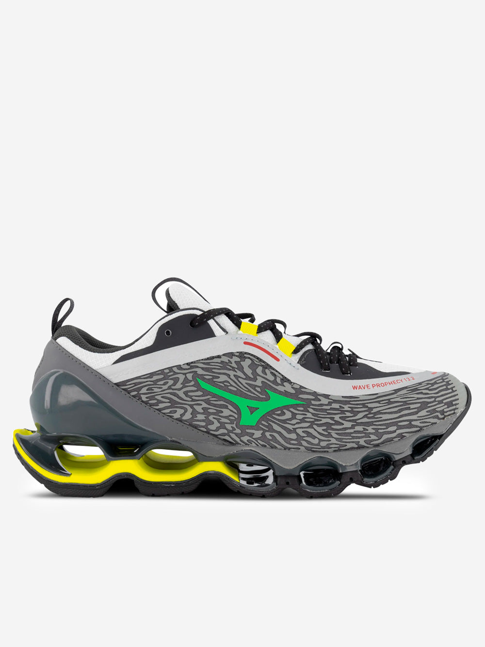 Wave Prophecy 13.2 Quiet Shade Vibrant Green Mizuno оригінал – Купити в Україні – боковий вид