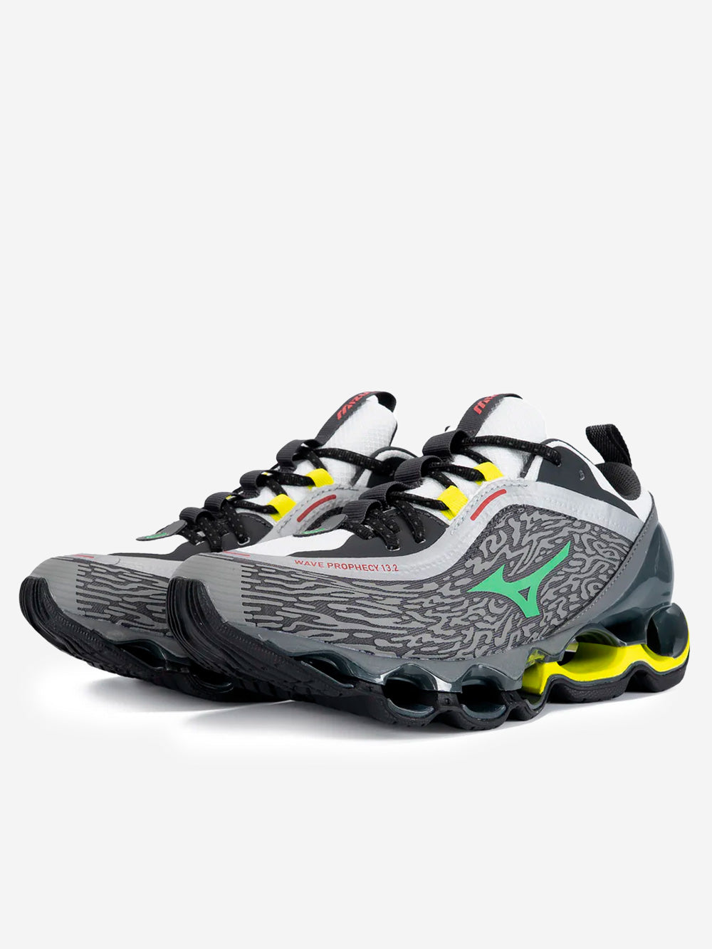 Wave Prophecy 13.2 Quiet Shade Vibrant Green Mizuno оригінал – Купити в Україні – вид ззаду
