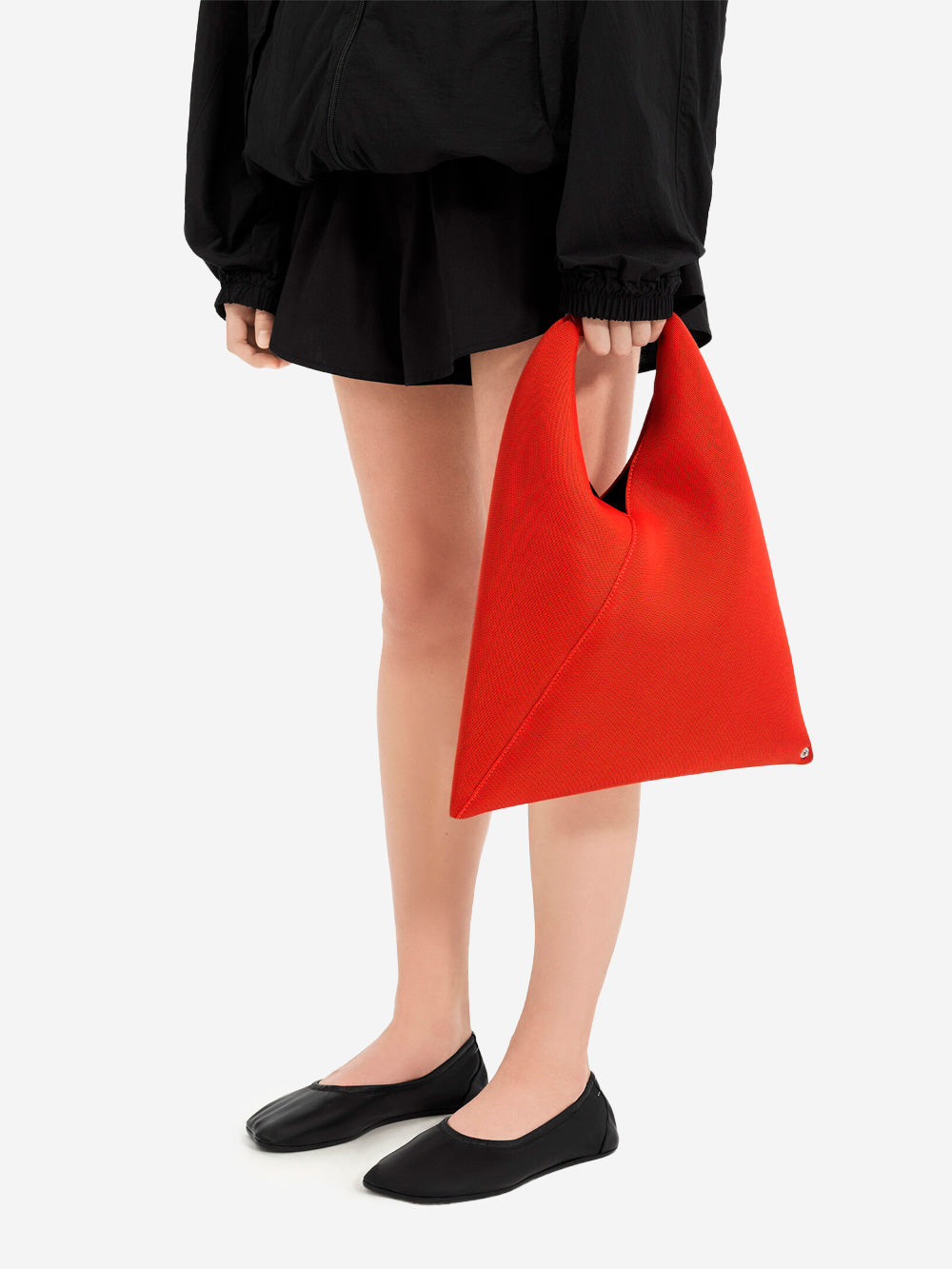 Japanese Classic Small Handbag In Red Mesh Maison margiela – Гарантія оригінальності – вид ззаду