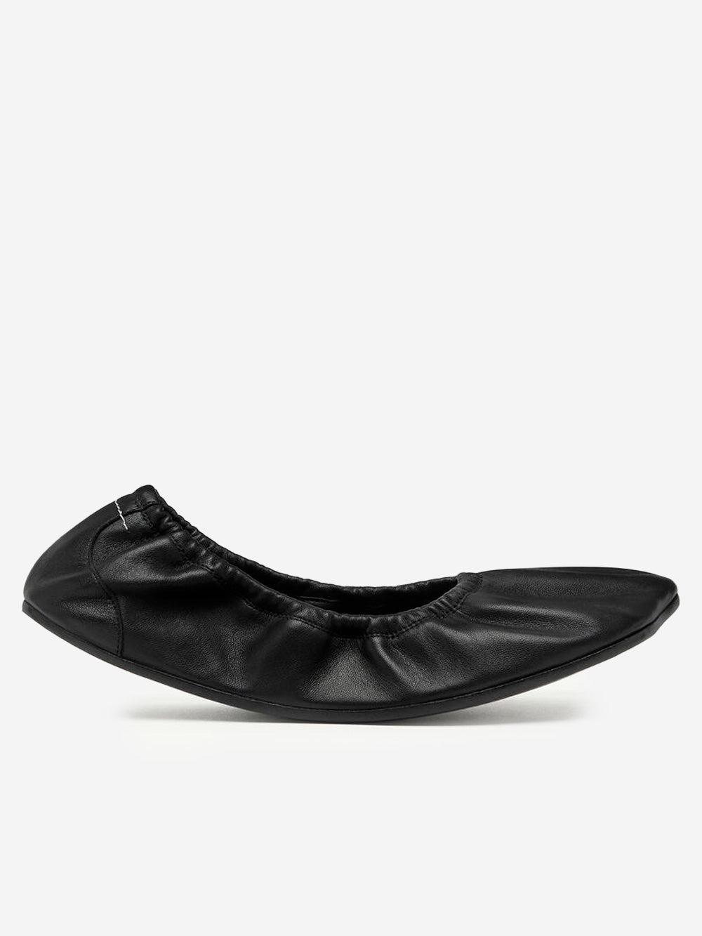 Black Leather Anatomic Travel Ballerinas Maison margiela оригінал – Купити в Україні – боковий вид