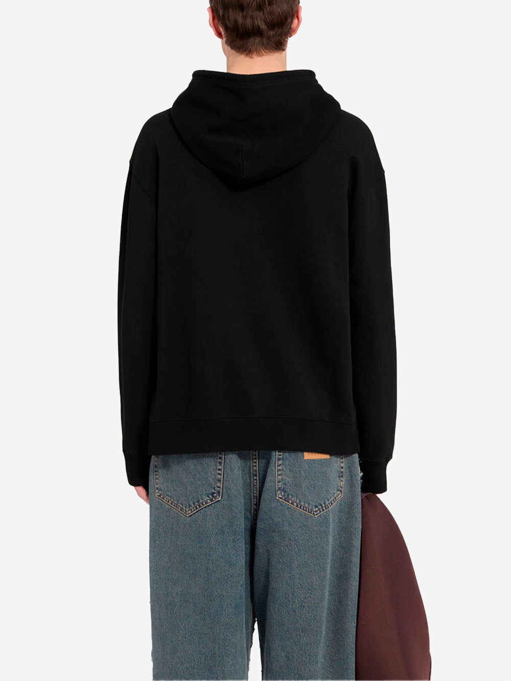 Oversized Hooded Sweatshirt With Numeric Logo Maison margiela – Гарантія оригінальності – збільшений вид