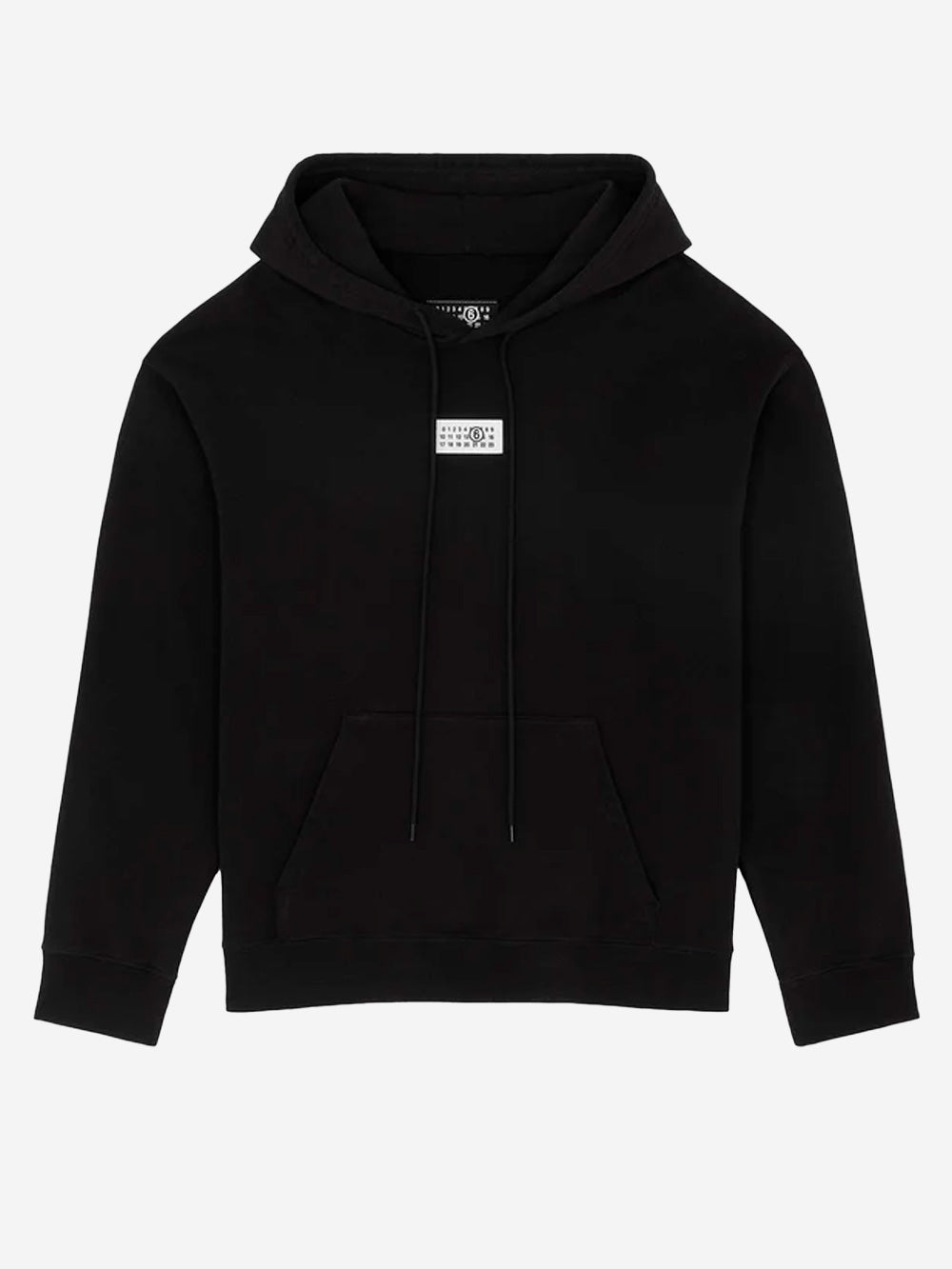 Oversized Hooded Sweatshirt With Numeric Logo Maison margiela – Гарантія оригінальності – боковий вид