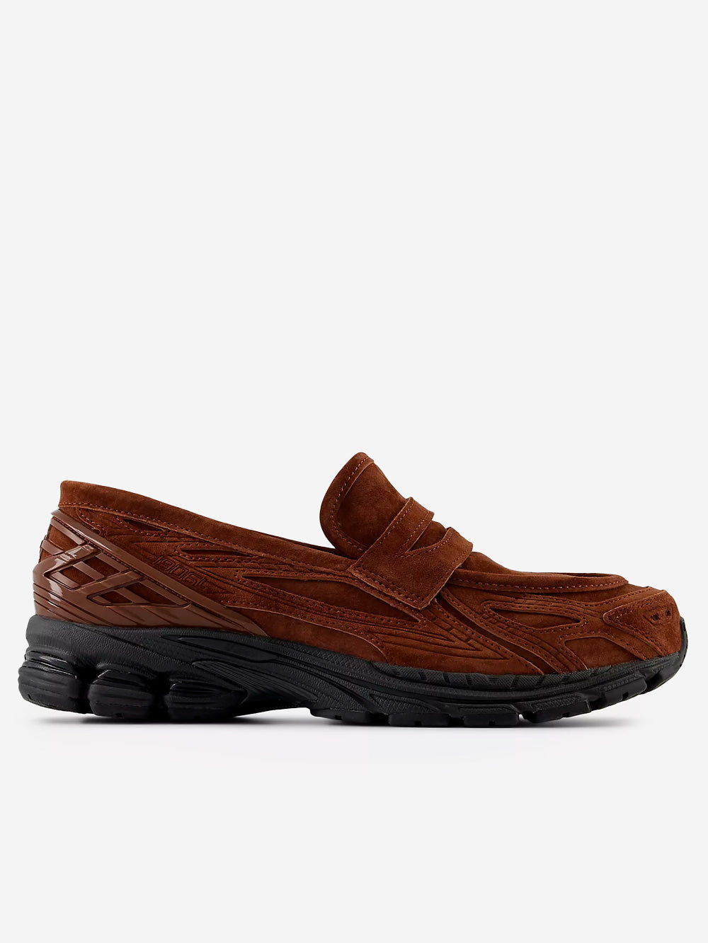 1906l Brown Leather Loafers Shoes New balance – Гарантія оригінальності – боковий вид