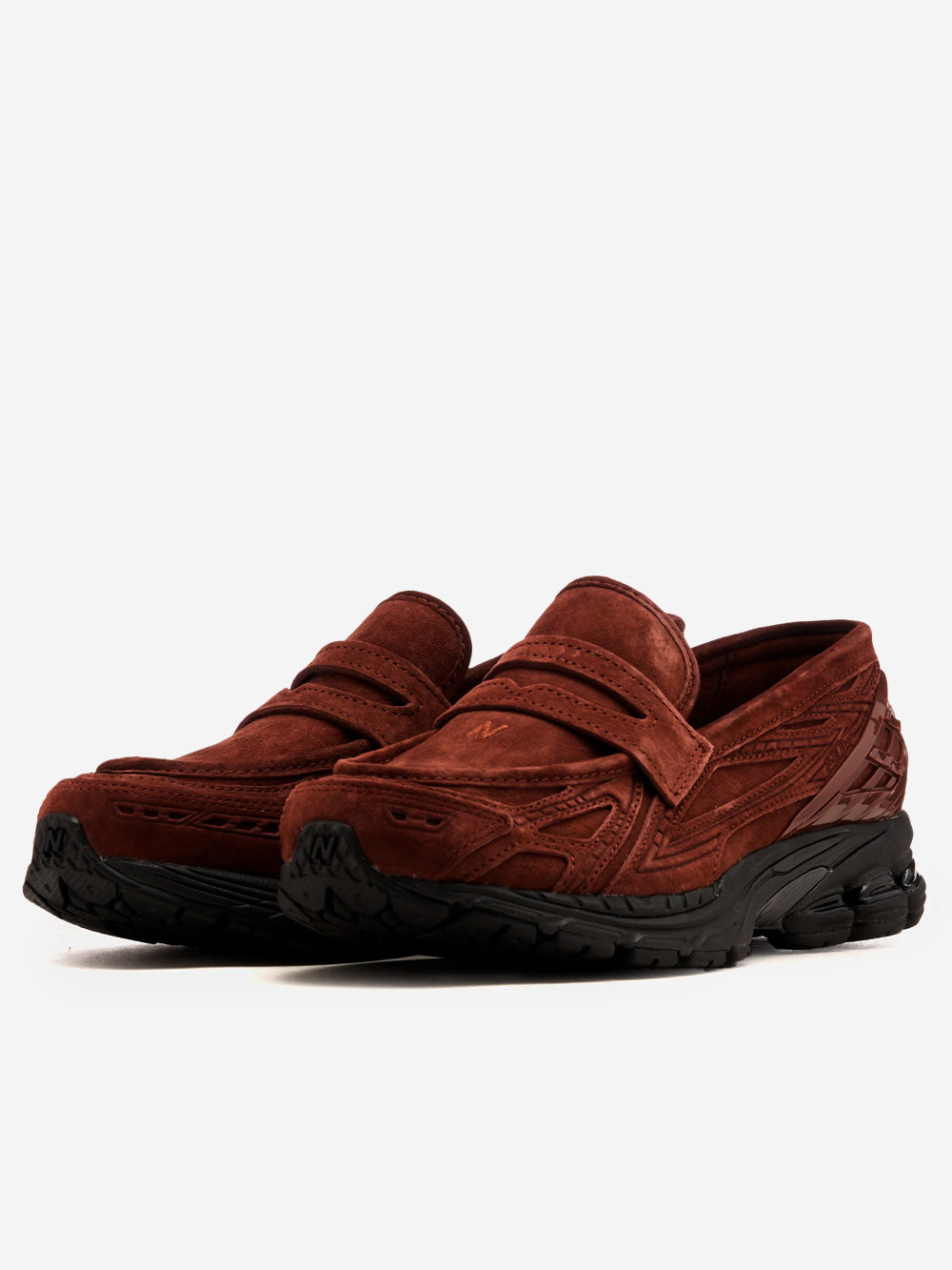 1906l Brown Leather Loafers Shoes New balance – Гарантія оригінальності – вид ззаду