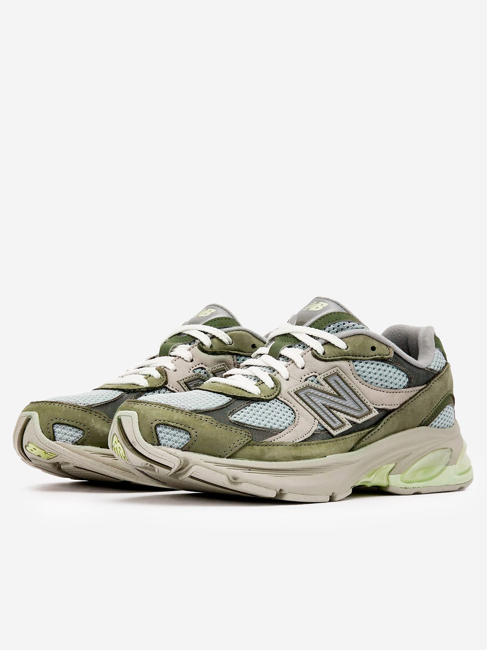 Оригінальна 2010 Covert Green Dry Lime New balance – вид ззаду