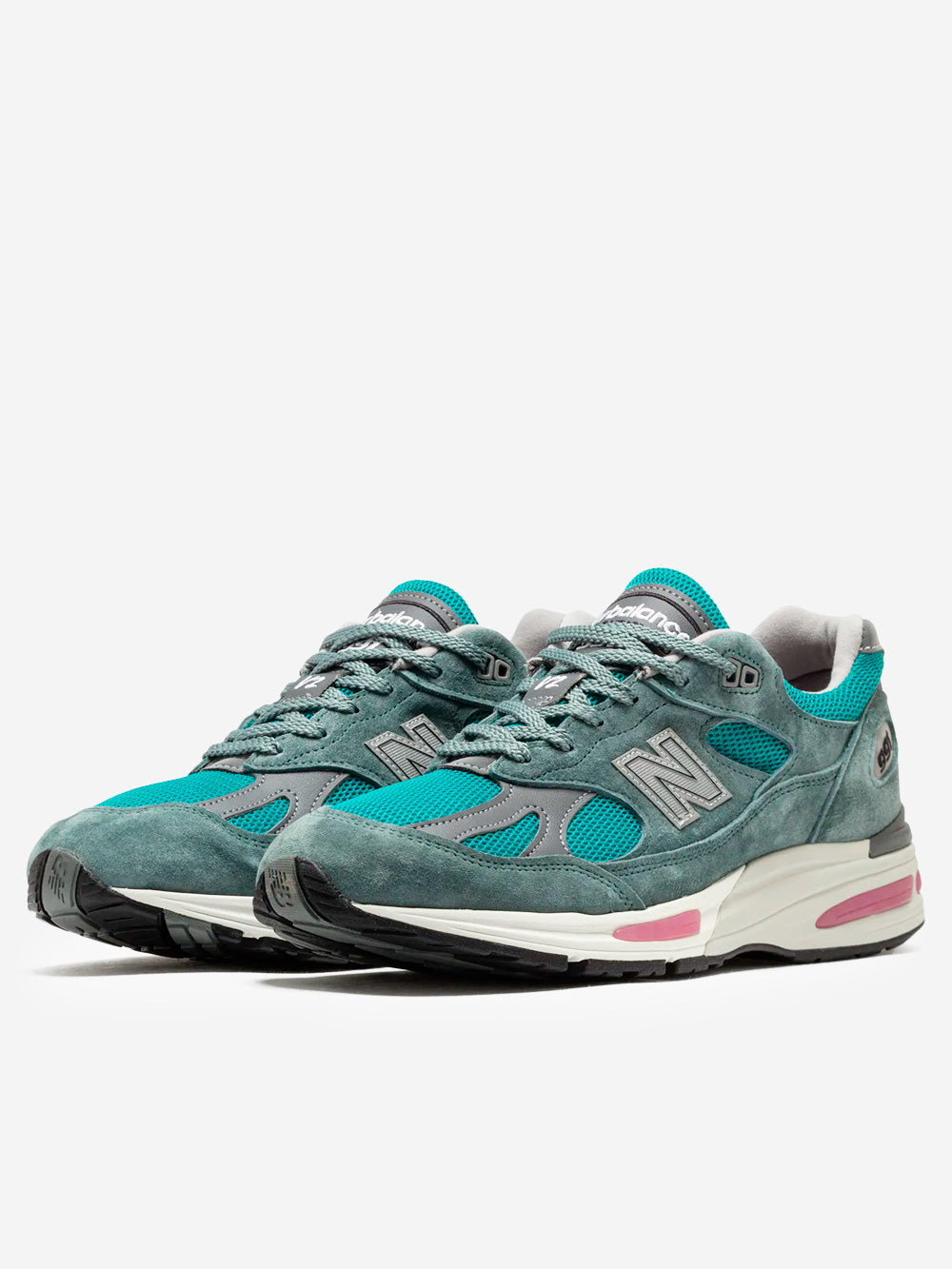 Made In Uk 991v2 Porcelain Green New balance – Гарантія оригінальності – вид ззаду