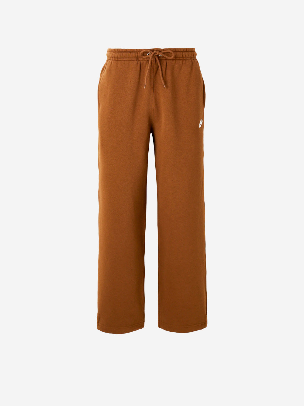 Оригінальна Brown Fleece Pants With Open Hemline Nike – боковий вид