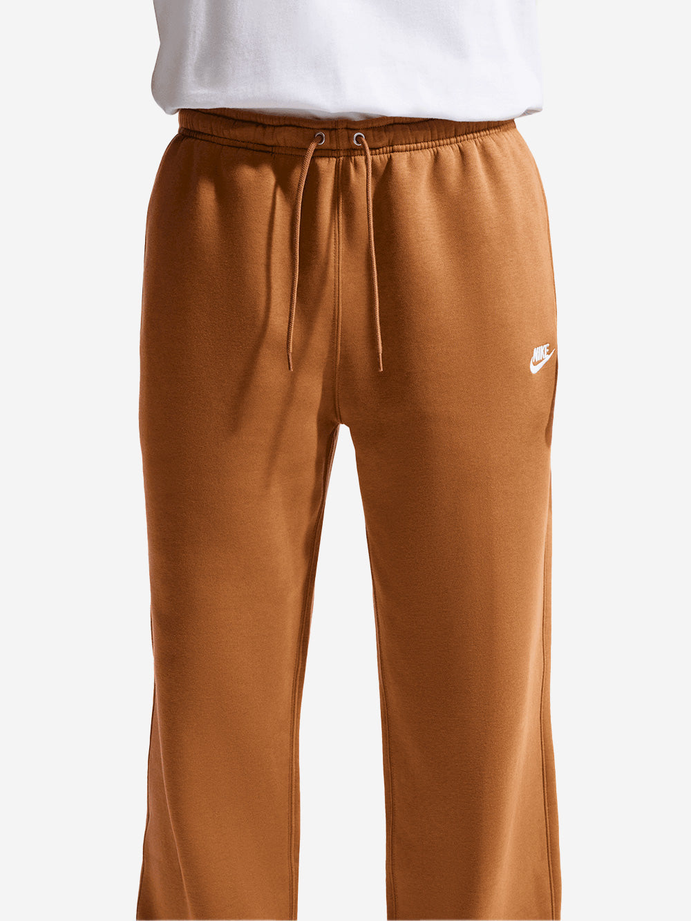 Оригінальна Brown Fleece Pants With Open Hemline Nike – збільшений вид