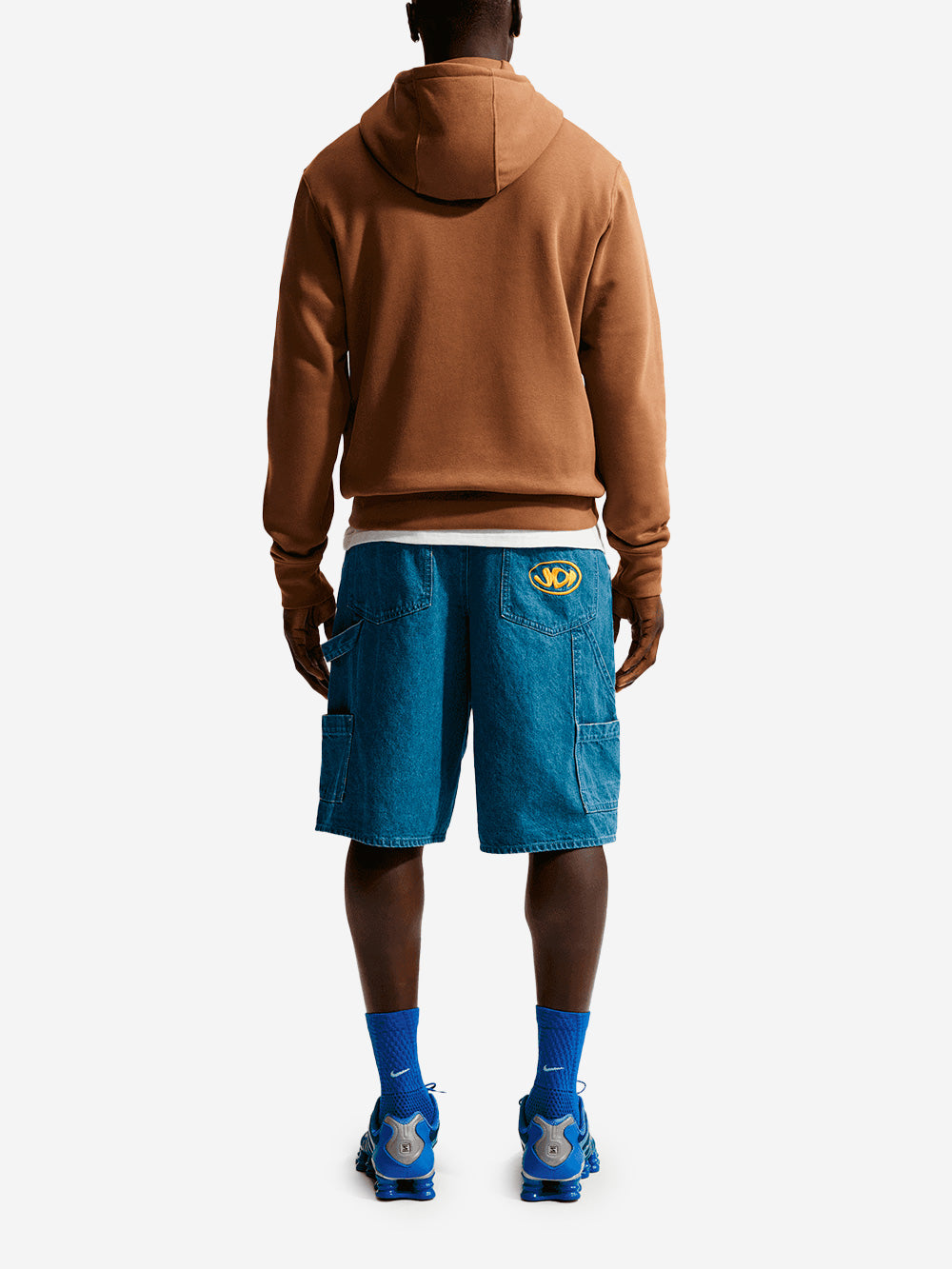 Brown Pullover Hoodie With Swoosh Nike оригінал – Купити в Україні – збільшений вид