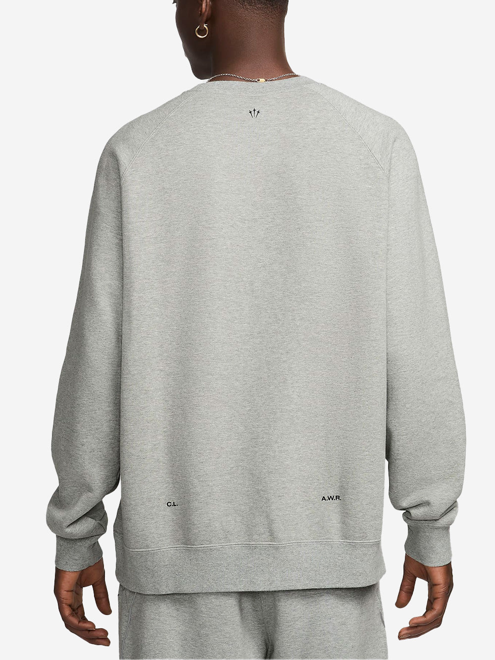 Оригінальна X Drake Nocta Grey Fleece Crewneck Sweater Nike – збільшений вид - NIKE