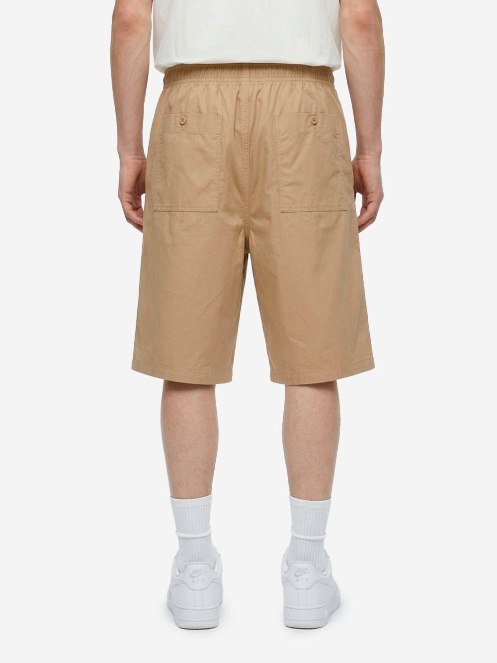 Beige Pleated Oversized Shorts With Swoosh Nike – Гарантія оригінальності – збільшений вид