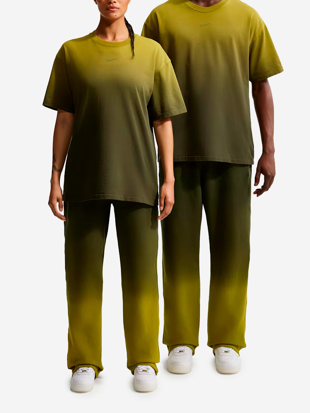 Green Cs Nocta X Drake Green Fleece Pants With Open Border Nike – Гарантія оригінальності – вид ззаду