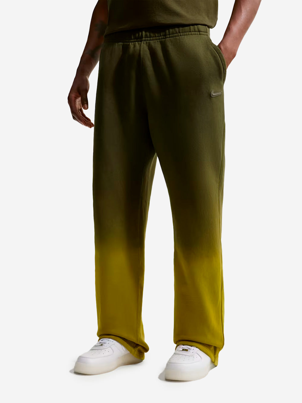 Green Cs Nocta X Drake Green Fleece Pants With Open Border Nike – Гарантія оригінальності – детальний вид