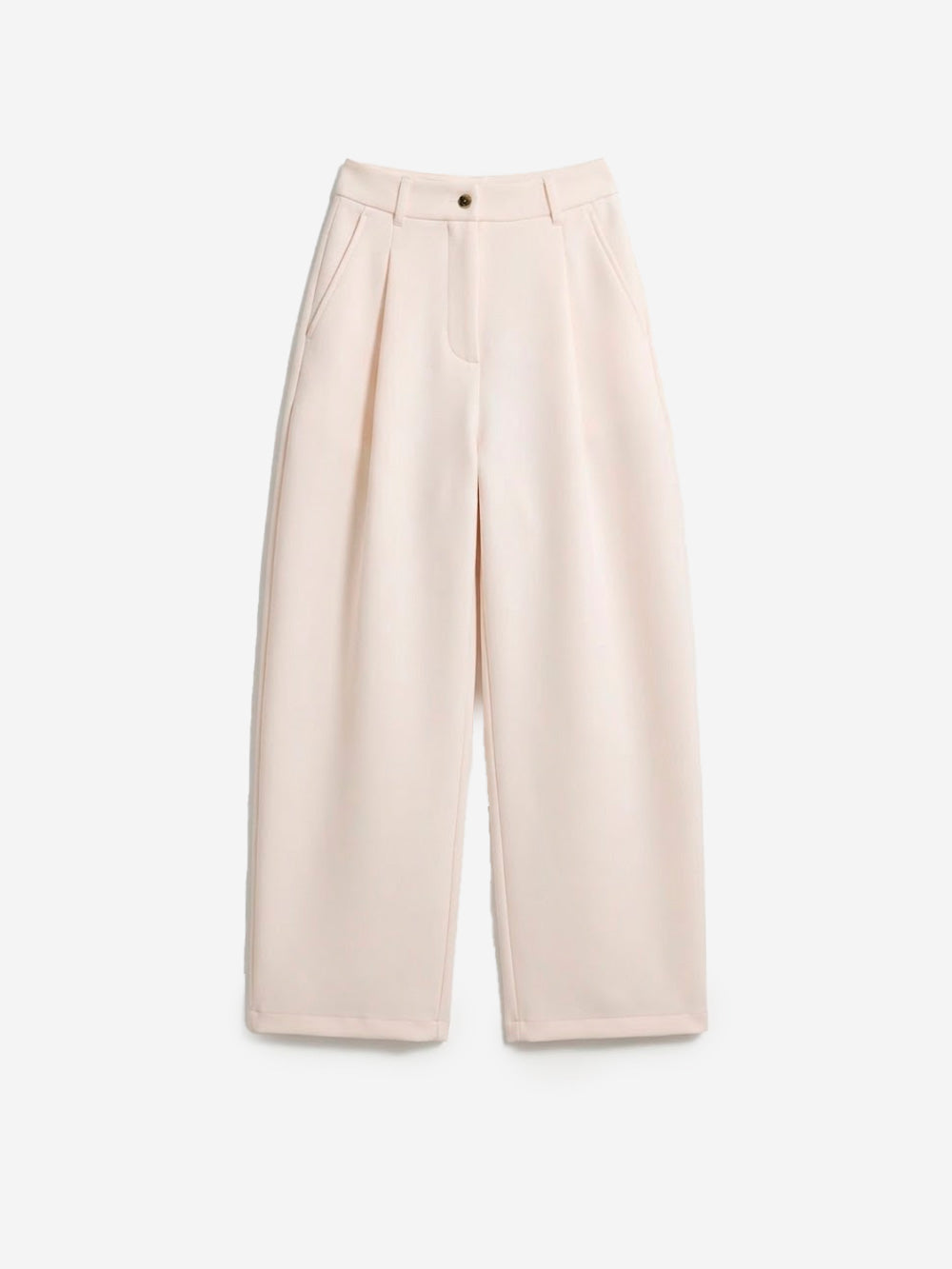 Cream Wide-Leg Fleece Pants In Modal Blend Nike оригінал – Купити в Україні – боковий вид
