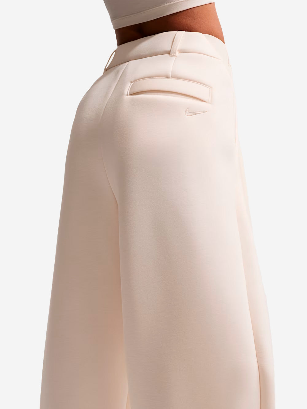 Cream Wide-Leg Fleece Pants In Modal Blend Nike оригінал – Купити в Україні – збільшений вид