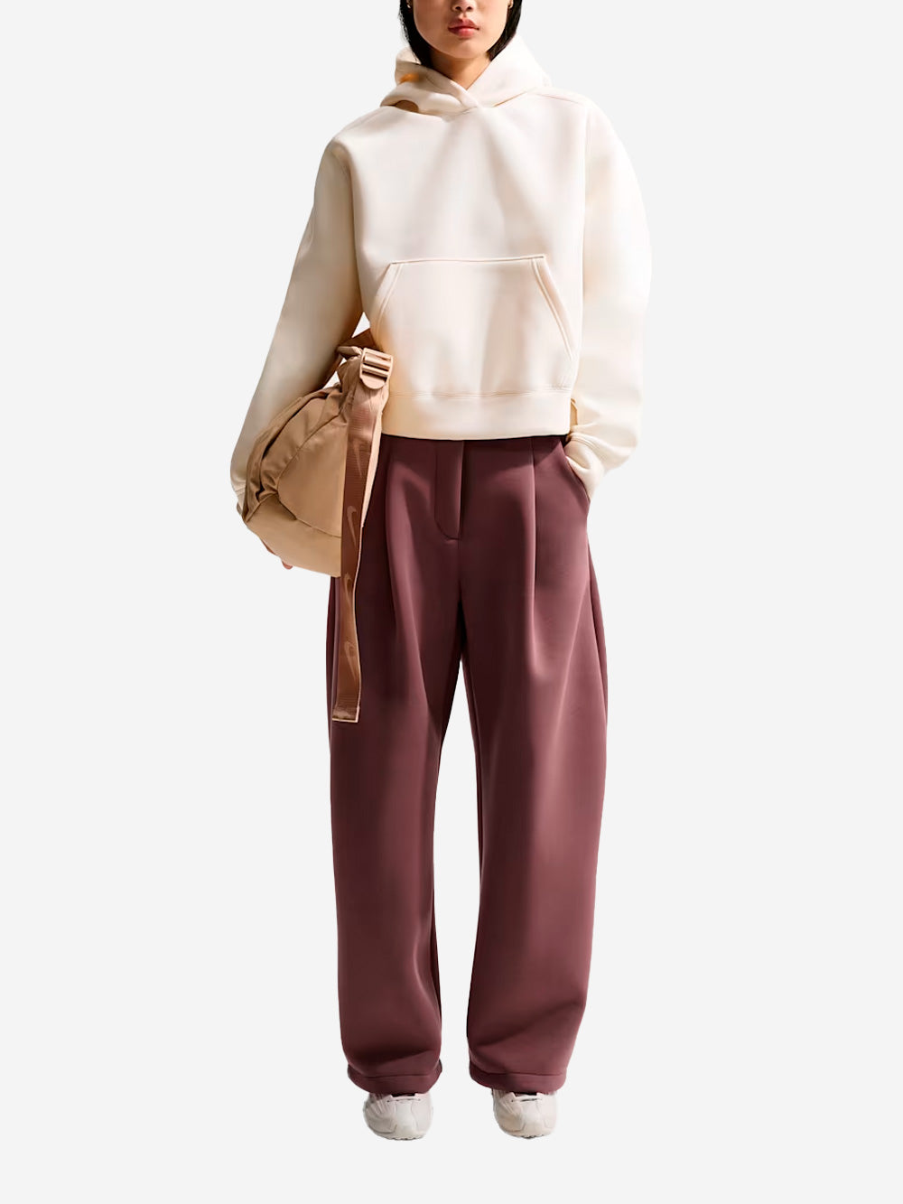 Оригінальна Wide-Leg Fleece Pants In Modal Blend Nike – вид ззаду